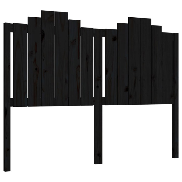 Wezgłowie łóżka Czarny 146 x 110 cm Drewno sosnowe vidaXL 497657