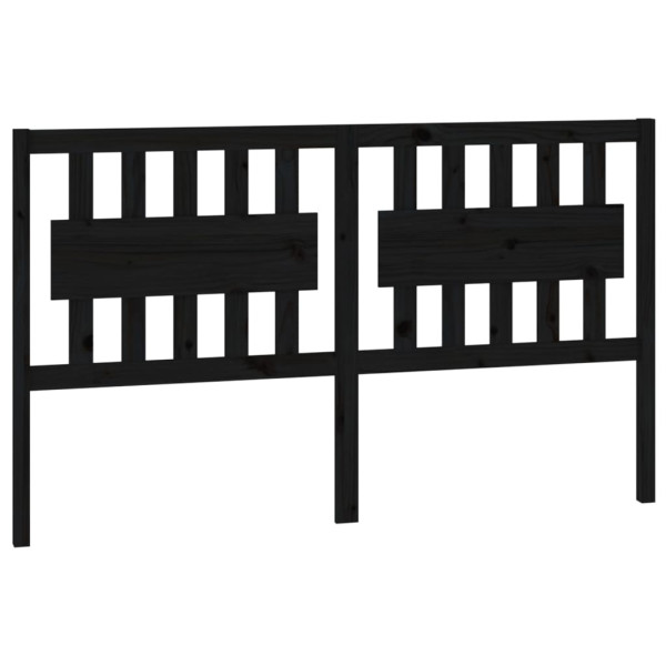 Wezgłowie łóżka Czarny 155.5 x 100 cm Drewno sosnowe vidaXL 503291