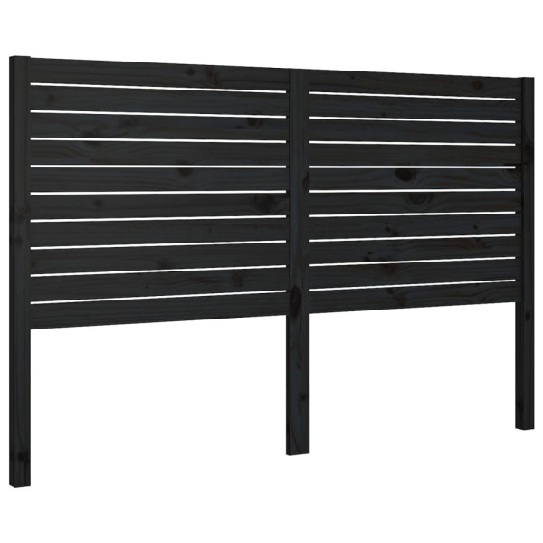 Wezgłowie łóżka Czarny 156 x 100 cm Drewno sosnowe vidaXL 515334