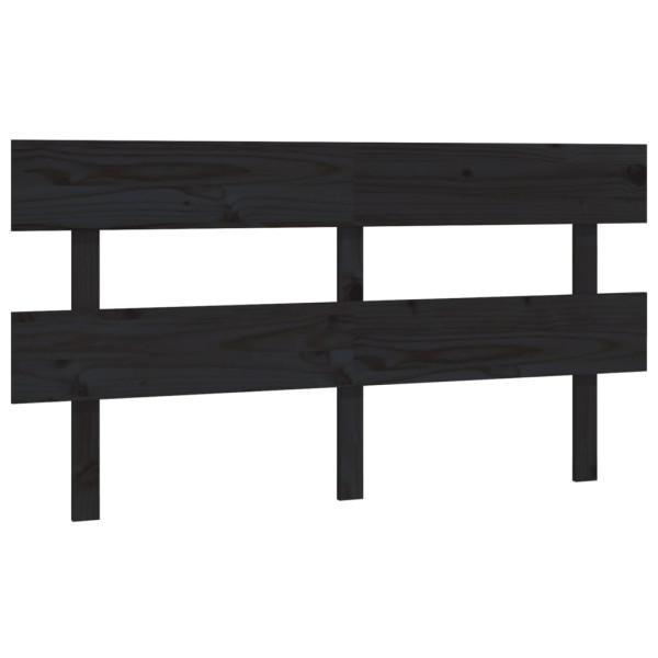 Wezgłowie łóżka Czarny 164 x 81 cm Drewno sosnowe vidaXL 515089