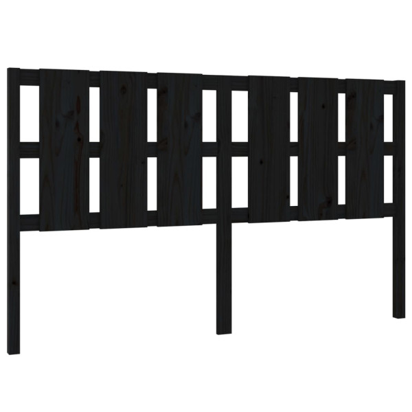 Wezgłowie łóżka Czarny 165.5 x 100 cm Drewno sosnowe vidaXL 514229