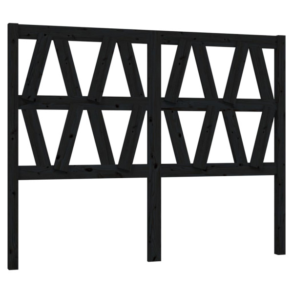Wezgłowie łóżka Czarny 166 x 100 cm Drewno sosnowe vidaXL 497327