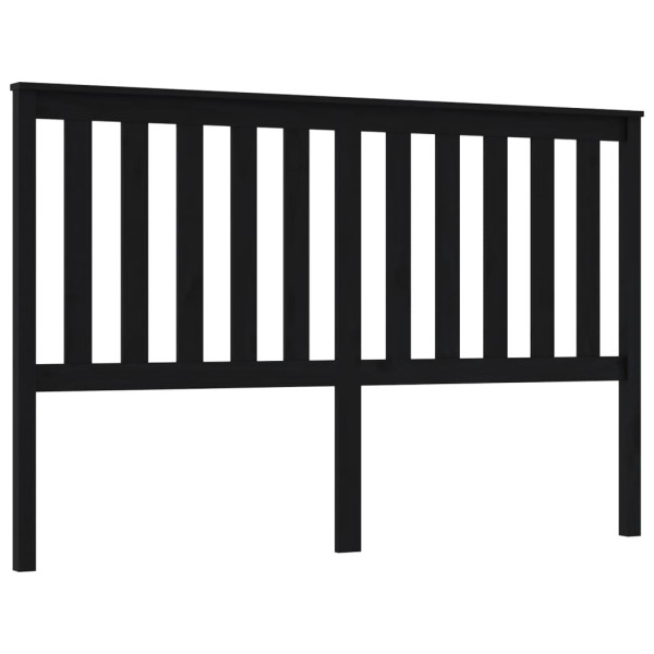 Wezgłowie łóżka Czarny 166 x 101 cm Drewno sosnowe vidaXL 497249