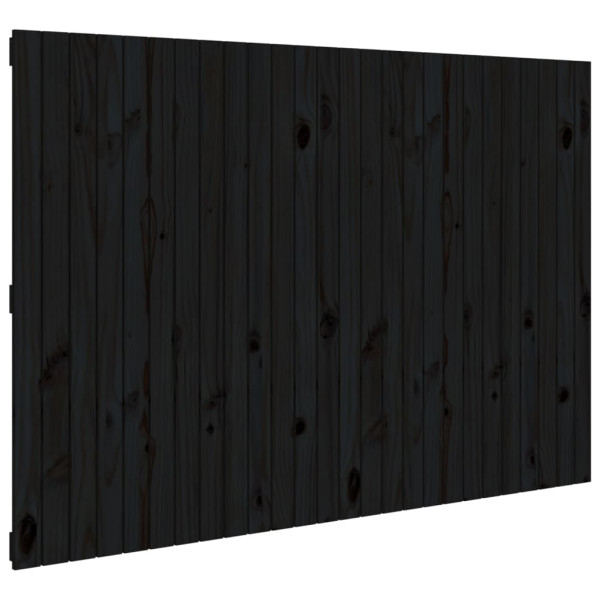 Wezgłowie łóżka Czarny 166 x 110 cm Drewno sosnowe vidaXL 522064