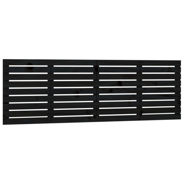 Wezgłowie łóżka Czarny 166 x 63 cm Drewno sosnowe vidaXL 527518