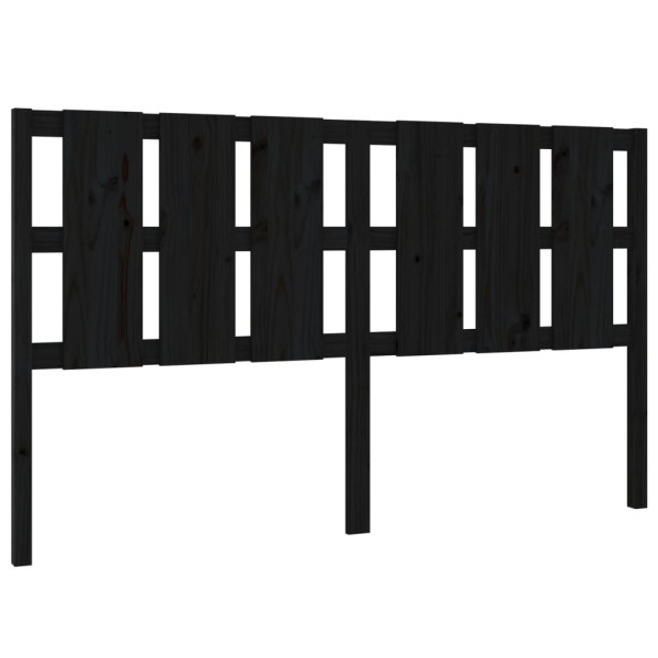 Wezgłowie łóżka Czarny 185.5 x 100 cm Drewno sosnowe vidaXL 514135
