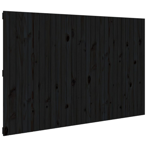 Wezgłowie łóżka Czarny 185 x 110 cm Drewno sosnowe vidaXL 527537