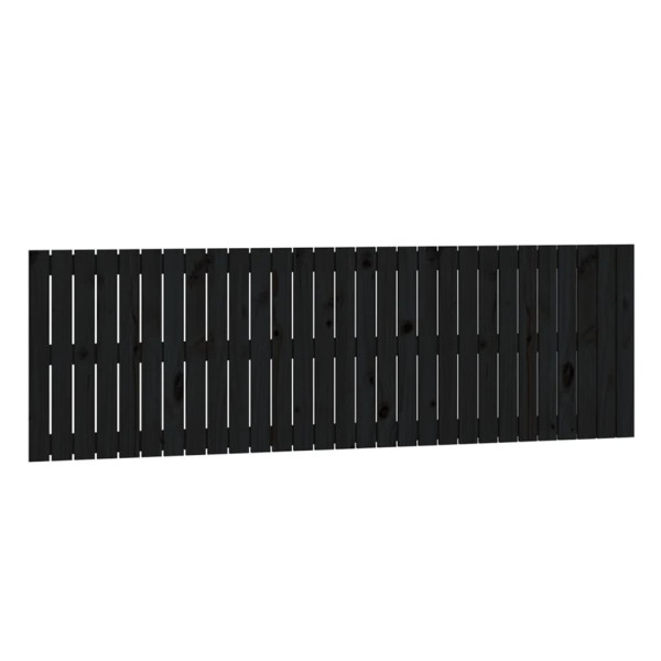 Wezgłowie łóżka Czarny 185 x 60 cm Pine Wood vidaXL 527656