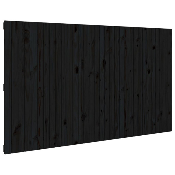 Wezgłowie łóżka Czarny 204 x 110 cm Drewno sosnowe vidaXL 522068