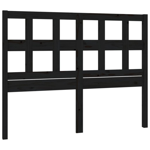 Wezgłowie łóżka Czarny 205.5 x 100 cm Drewno sosnowe vidaXL 514917