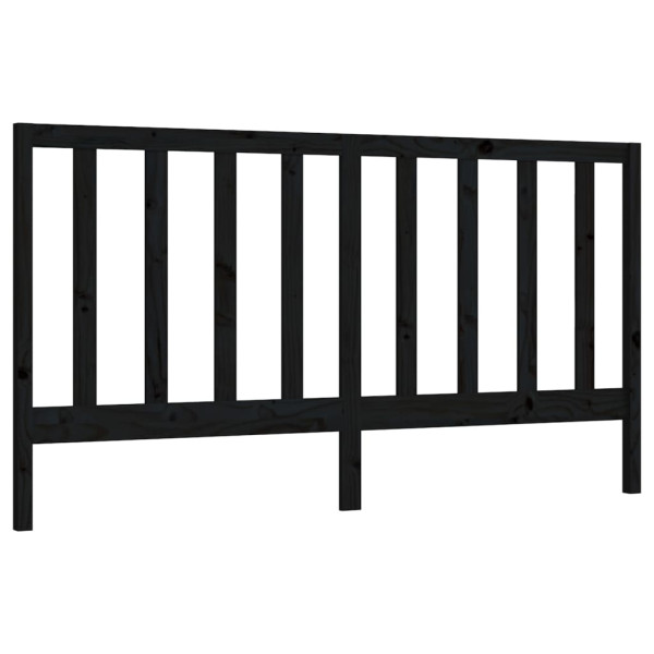 Wezgłowie łóżka Czarny 206 x 100 cm Pine Wood vidaXL 513919