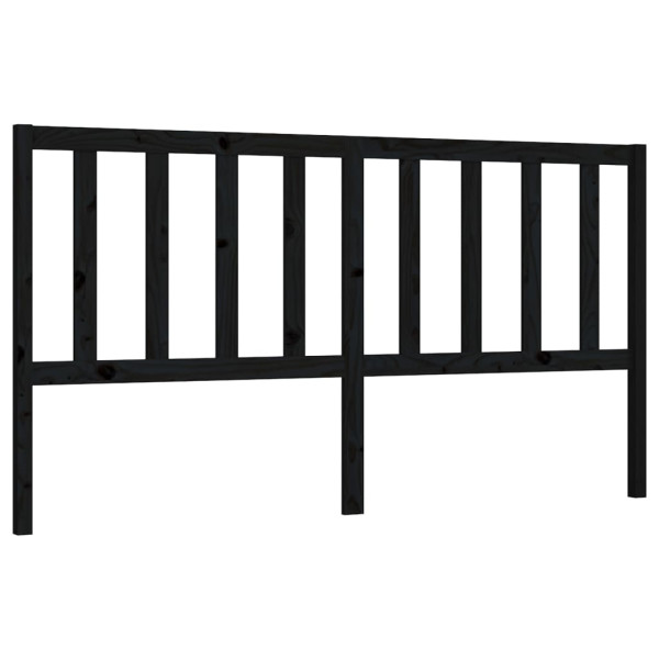 Wezgłowie łóżka Czarny 206 x 100 cm Pine Wood vidaXL 513870