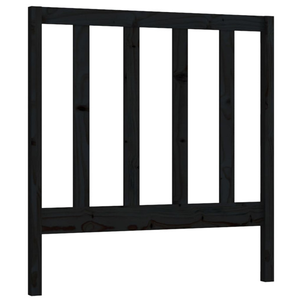Wezgłowie łóżka Czarny 81 x 100 cm Pine Wood vidaXL 514068