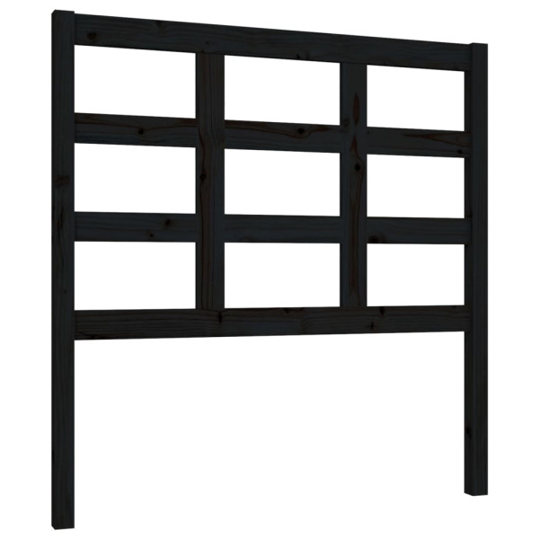 Wezgłowie łóżka Czarny 95.5 x 100 cm Drewno sosnowe vidaXL 514030