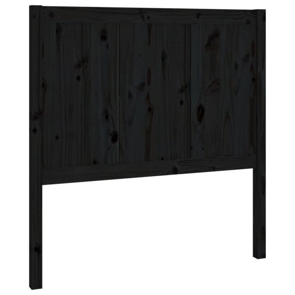 Wezgłowie łóżka Czarny 95.5 x 100 cm Drewno sosnowe vidaXL 514120