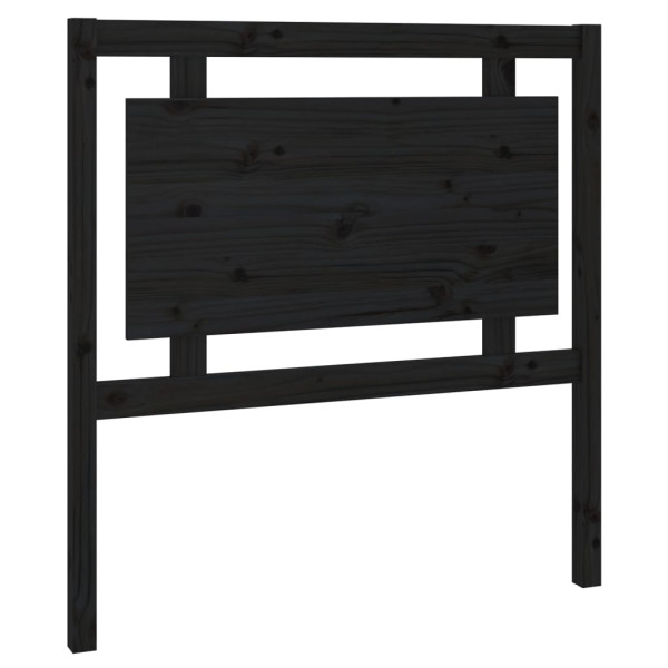 Wezgłowie łóżka Czarny 95.5 x 100 cm Drewno sosnowe vidaXL 514851