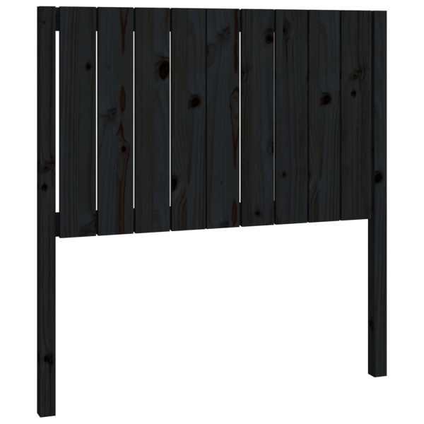 Wezgłowie łóżka Czarny 95.5 x 100 cm Drewno sosnowe vidaXL 497309