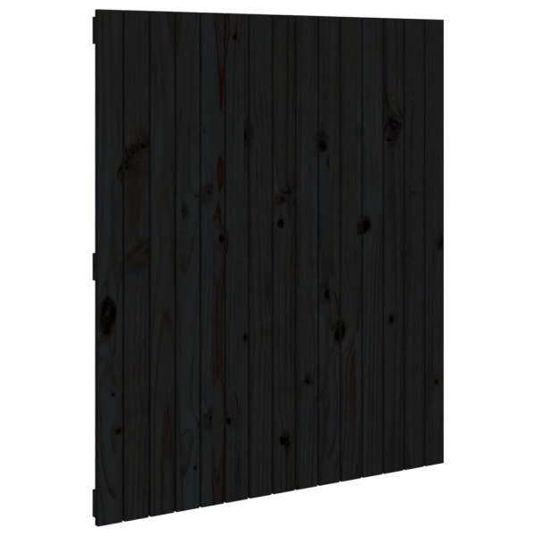 Wezgłowie łóżka Czarny 95.5 x 110 cm Pine Wood vidaXL 527489