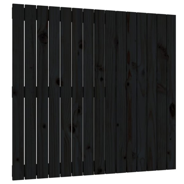 Wezgłowie łóżka Czarny 95.5 x 90 cm Pine Wood vidaXL 527613