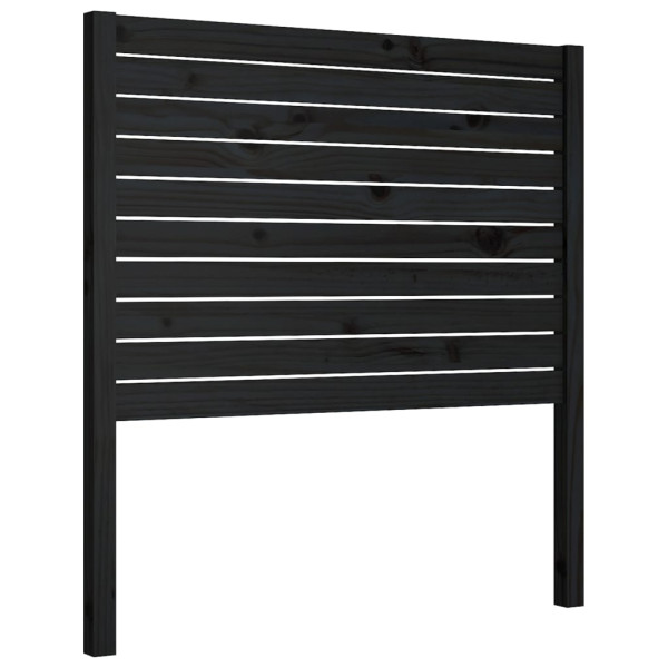 Wezgłowie łóżka Czarny 96 x 100 cm Drewno sosnowe vidaXL 514959