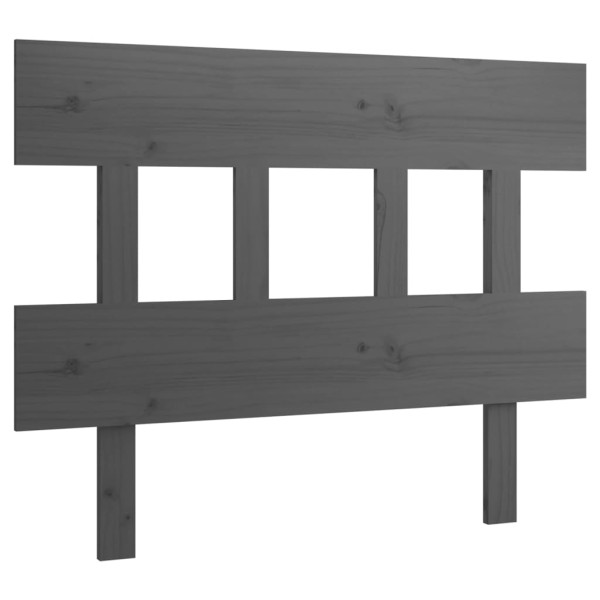 Wezgłowie łóżka Szary 103.5 x 81 cm Pine Wood vidaXL 515016