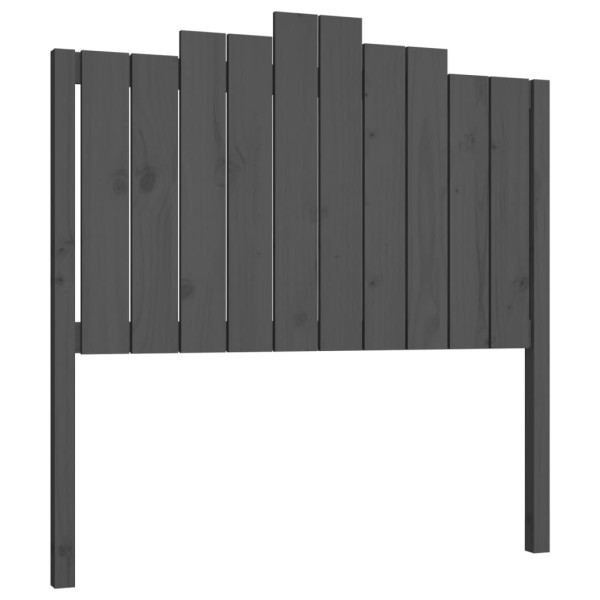 Wezgłowie łóżka Szary 106 x 110 cm Drewno sosnowe vidaXL 497116