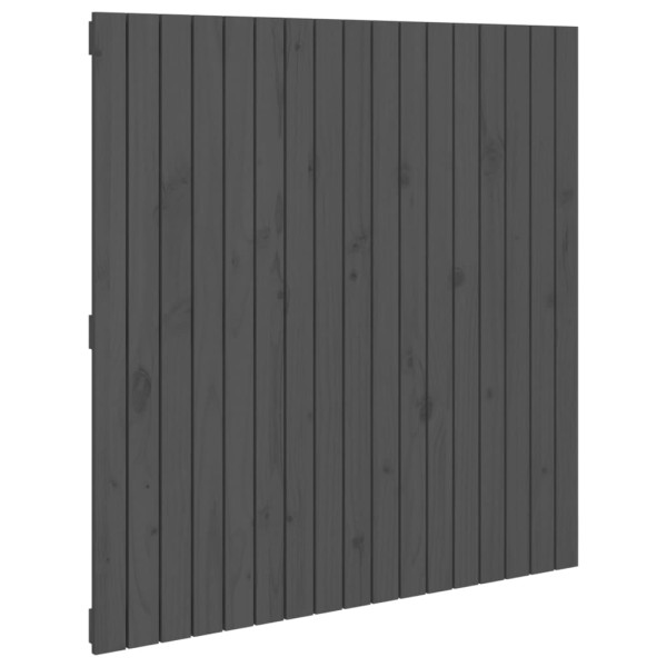 Wezgłowie łóżka Szary 108 x 110 cm Pine Wood vidaXL 521802