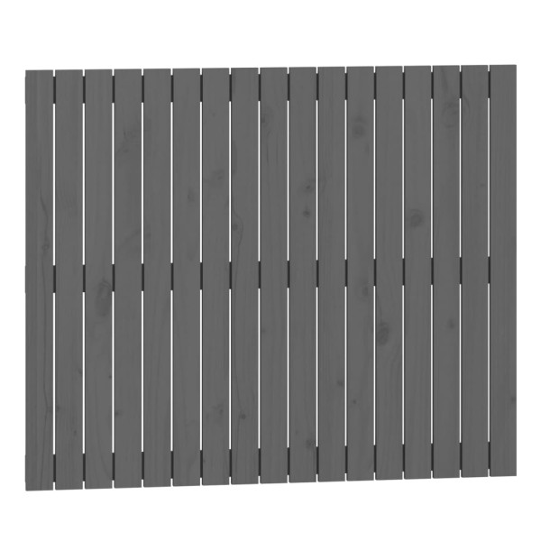 Wezgłowie łóżka Szary 108 x 90 cm Pine Wood vidaXL 523376