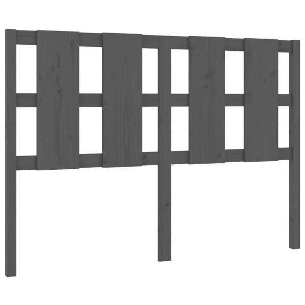 Wezgłowie łóżka Szary 125.5 x 100 cm Drewno sosnowe vidaXL 513839