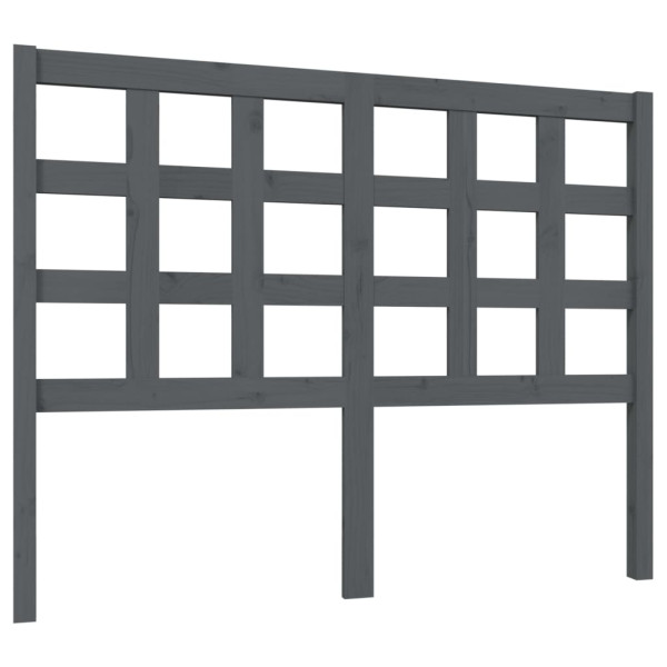 Wezgłowie łóżka Szary 125.5 x 100 cm Drewno sosnowe vidaXL 514161