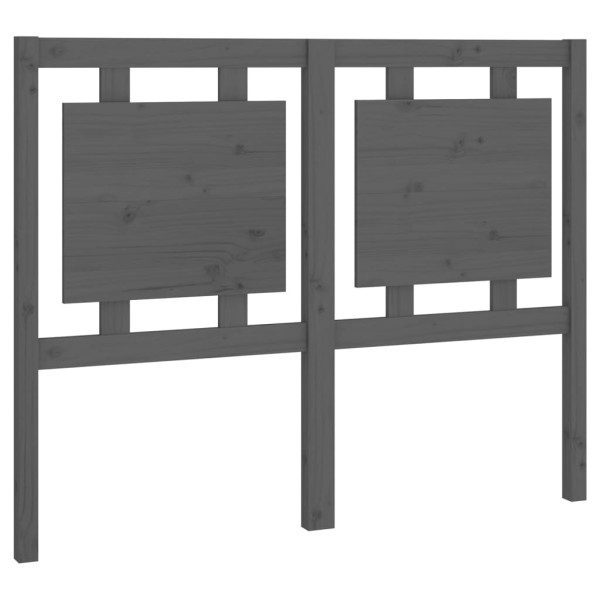 Wezgłowie łóżka Szary 125.5 x 100 cm Drewno sosnowe vidaXL 515266