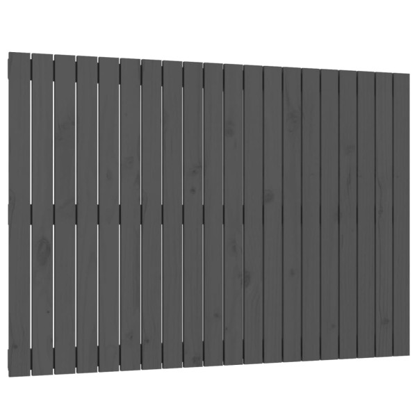 Wezgłowie łóżka Szary 127.5 x 90 cm Pine Wood vidaXL 527481