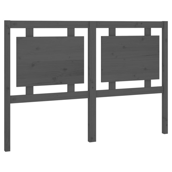 Wezgłowie łóżka Szary 145.5 x 100 cm Drewno sosnowe vidaXL 514980