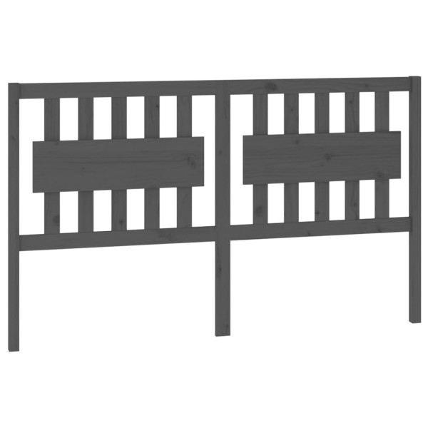 Wezgłowie łóżka Szary 155.5 x 100 cm Drewno sosnowe vidaXL 503275