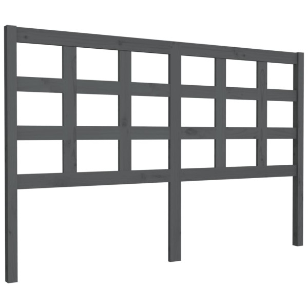 Wezgłowie łóżka Szary 156 x 100 cm Pine Wood vidaXL 514013