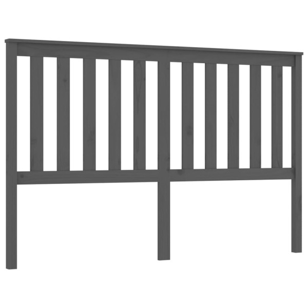 Wezgłowie łóżka Szary 166 x 101 cm Drewno sosnowe vidaXL 497051