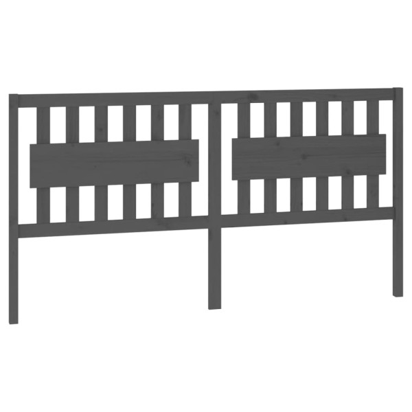 Wezgłowie łóżka Szary 185.5 x 100 cm Drewno sosnowe vidaXL 503293