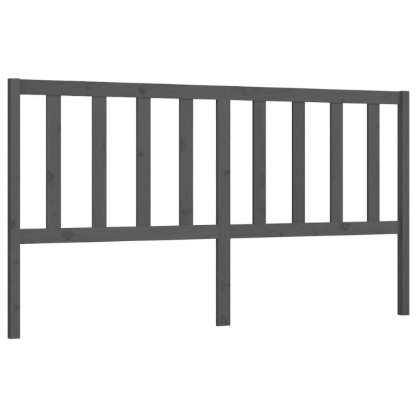 Wezgłowie łóżka Szary 186 x 100 cm Pine Wood vidaXL 513897