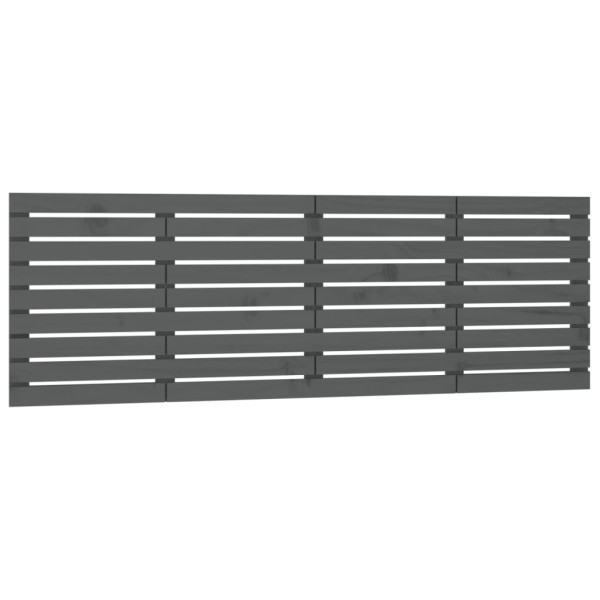 Wezgłowie łóżka Szary 206 x 63 cm Pine Wood vidaXL 527442