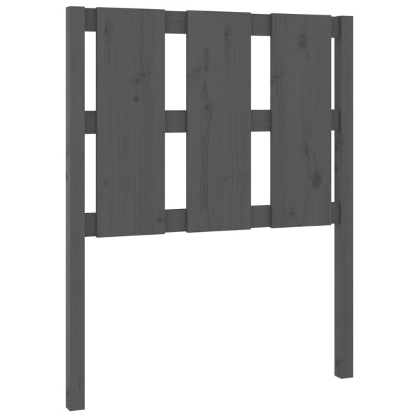 Wezgłowie łóżka Szary 80.5 x 100 cm Drewno sosnowe vidaXL 514156