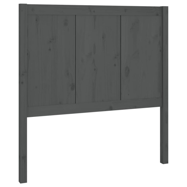 Wezgłowie łóżka Szary 80.5 x 100 cm Drewno sosnowe vidaXL 514216