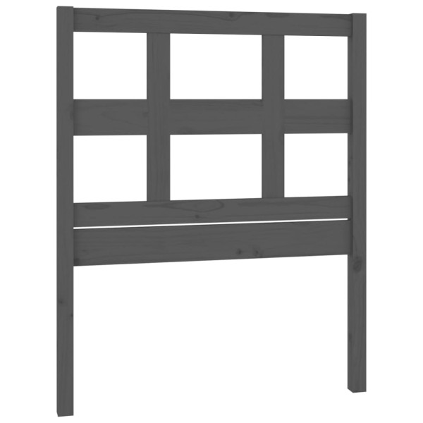 Wezgłowie łóżka Szary 80.5 x 100 cm Drewno sosnowe vidaXL 515230