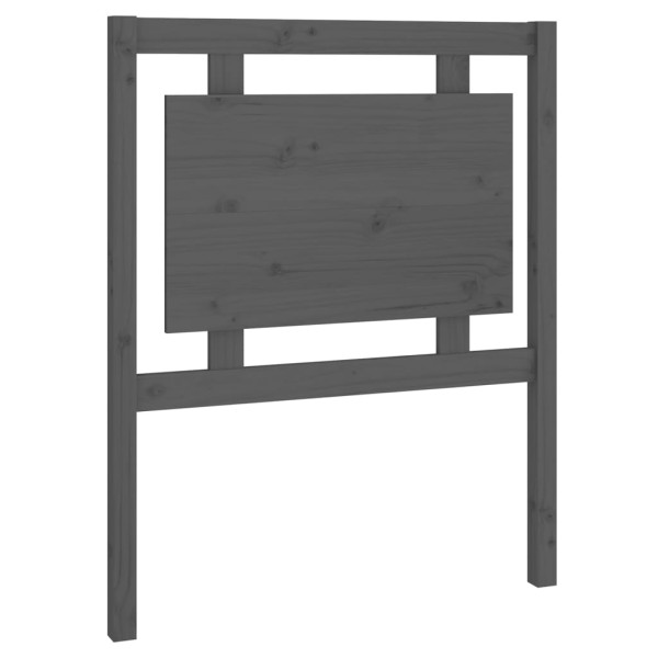 Wezgłowie łóżka Szary 80.5 x 100 cm Pine Wood vidaXL 515179