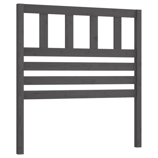 Wezgłowie łóżka Szary 81 x 100 cm Drewno sosnowe vidaXL 497493