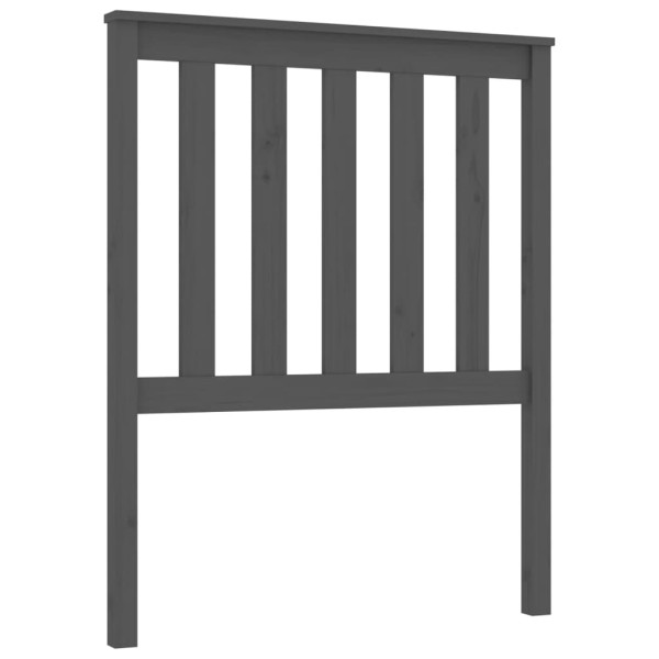 Wezgłowie łóżka Szary 81 x 101 cm Drewno sosnowe vidaXL 497570