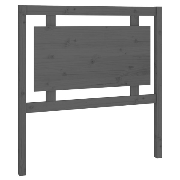 Wezgłowie łóżka Szary 95.5 x 100 cm Drewno sosnowe vidaXL 515109