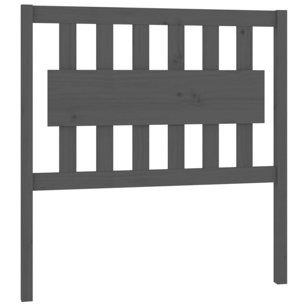 Wezgłowie łóżka Szary 95.5 x 100 cm Drewno sosnowe vidaXL 503299