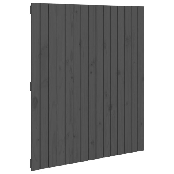 Wezgłowie łóżka Szary 95.5 x 110 cm Pine Wood vidaXL 527622
