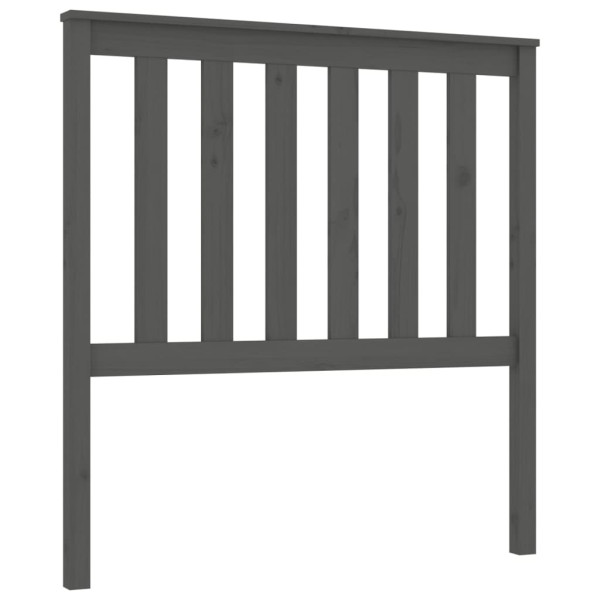 Wezgłowie łóżka Szary 96 x 101 cm Drewno sosnowe vidaXL 497125