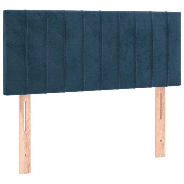 Wezgłowie Niebieski 100 cm Aksamit Low vidaXL 138365